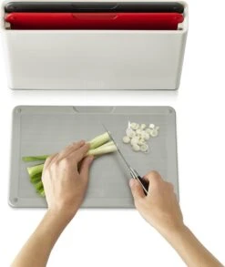 Joseph Joseph JosephJoseph - Snijplank - In Houder - Set Van 3 Stuks - Grijs -Home-Keuken 1010x1200