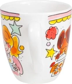 Blond Amsterdam Even Bijkletsen Mini Mok - Roze Rand -Home-Keuken 1027x1200 3