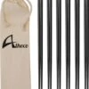 Alheco 6 Paar Koreaanse Chopsticks - Eetstokjes - Metaal / RVS - Zwart -Home-Keuken 1052x1200 1