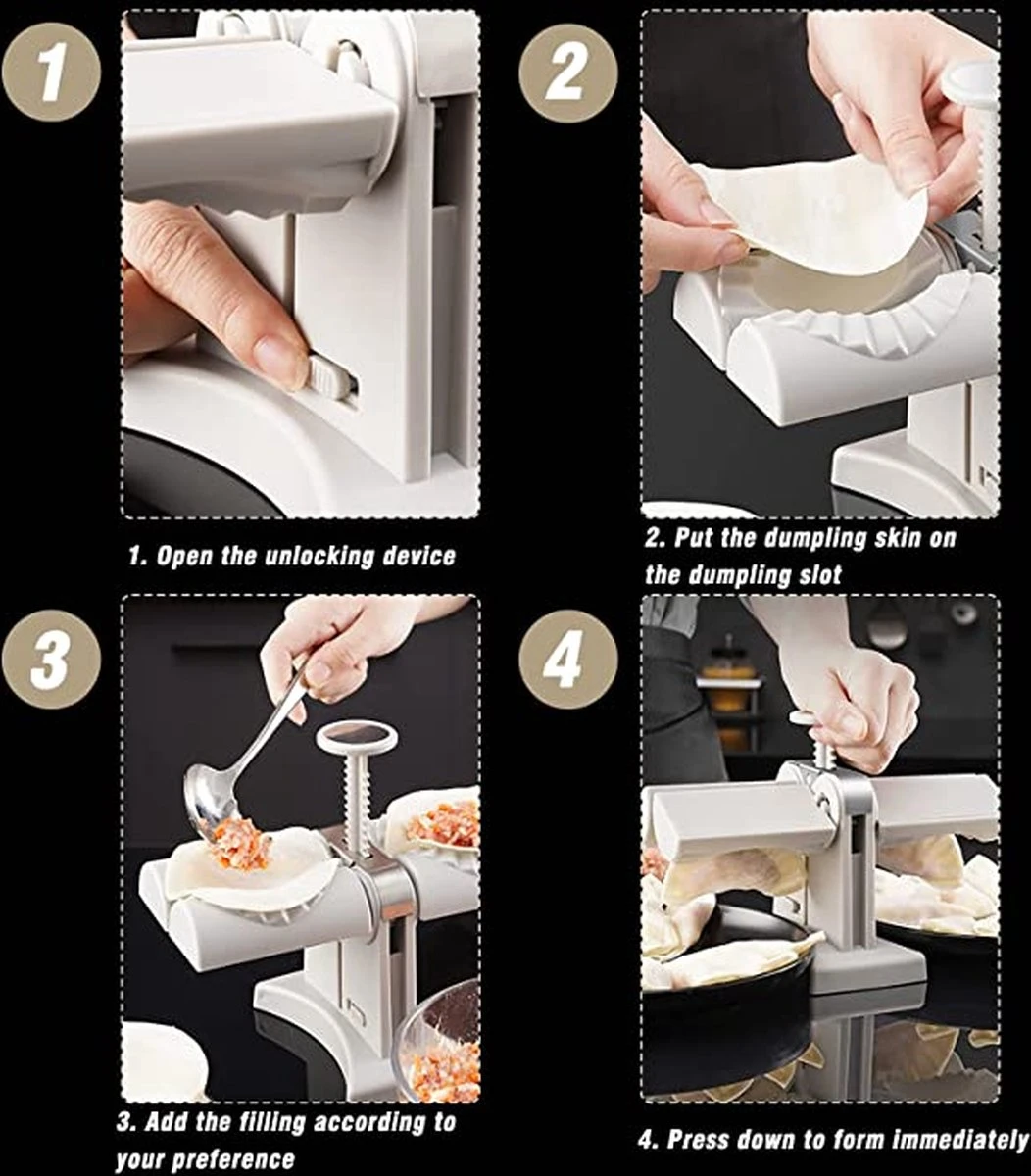 Dumpling Maker-Pastei Maker-set Voor 2 Dumpling 14 Dumpling Maker-Pastei Maker-set Voor 2 Dumpling - Afbeelding 12