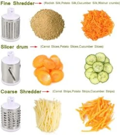 W&Z® Mandoline Groentesnijder- Slicer Dicer - Rasper - Keukensnijder - Vaatwasser Bestendig -Home-Keuken 1064x1200 1