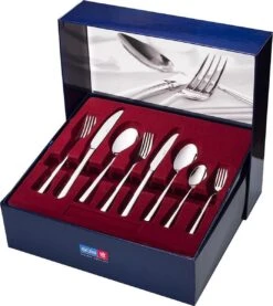 Sola Bestekset Luxor - Modern - 12 Persoons - 100 Delig - Zilverwit Edelstaal 18/10 - RVS - Zilver -Home-Keuken 1070x1200 1