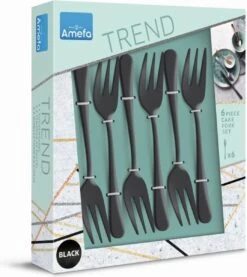 Amefa Taartvorkjes - 6 Stuks - Zwart 9 Amefa Taartvorkjes - 6 Stuks - Zwart -Home-Keuken 1071x1200