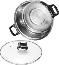 KitchenPrince 12-Delige Pannenset RVS - Pottenset - Kookpannen - Koekenpan - Steelpan - Bakpan - PFAS-Vrij - Pannenset - Pannenset Inductie - Antiaanbaklaag - Koekenpannenset -Home-Keuken 1082x1200