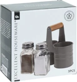 Relaxwonen - Peper En Zout Strooier - Peper En Zout Stel - Inclusief Houder -Home-Keuken 1126x1200