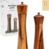 Peper En Zoutmolen Set - 22CM - Pepermolen - Zoutmolen - 2 Stuks - Acacia Hout - Instelbare Maalgraad - Duurzaam - Luxe Kwaliteit - Hervulbaar - Barbecue - BBQ Accesoires - Zout Peper Kruiden - Sinterklaas - Kerst -Home-Keuken 1138x1200 3