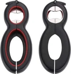 LOUZIR 6 In 1 Blikopener- Flesopener- Potopener- Deksel Opener- Gereedschap Om Doppen Van Flessen En Potten Te Verwijderen -Home-Keuken 1143x1200 1