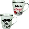 Out Of The Blue Mr. & Mrs. Right Bekers - Beker - 2 Stuks -Home-Keuken 1182x1200 1