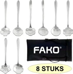 Fako Bijoux® - Bloemen Lepels Set - Theelepel / Koffielepel - 12cm - Zilver - 8 Stuks 12 Fako Bijoux® - Bloemen Lepels Set - Theelepel / Koffielepel - 12cm - Zilver - 8 Stuks -Home-Keuken 1187x1200 1
