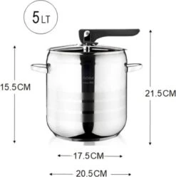 Zilan Easy - Snelkookpan - Pressure Cooker - Geschikt Voor Alle Warmtebronnen Ook Inductie - 4 Liter -Home-Keuken 1189x1200 1