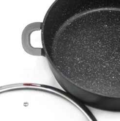 Cheffinger Steelpan Set 6-delig - 20-24-28cm - Zwart -Home-Keuken 1191x1200