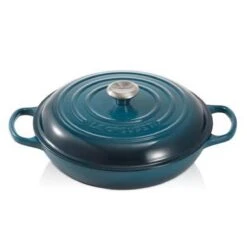Le Creuset Braadpan Campagnard Signature Deep Teal - ø 30 Cm / 3.5 Liter -Home-Keuken 1197x1200 3