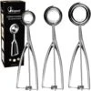 3 Stuks RVS IJsscoop – 3 Maten - 4/5/6 Cm - Met Trigger – IJsscoop - Ijsschep - Ijsjes Scheppen - Ijsboltang - Bolletjeslepel / Portioneerlepel - Scoop Voor Ijs, Fruit, Aardappelpuree -Home-Keuken 1198x1200 12