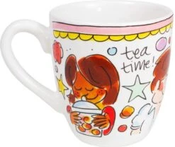 Blond Amsterdam Even Bijkletsen Mini Mok - Roze Rand -Home-Keuken 1200x1011