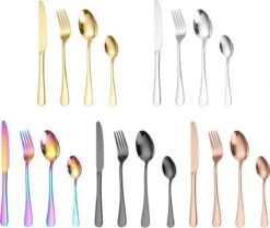 Merkloos Melili Bestekset-Bestek Set 24-delig-6 Persoons Bestekset-tafelmes-tafelvork-soeplepel-dessertlepel-roestvrijstalen Bestekset-multi Kleur -Home-Keuken 1200x1014 1