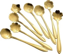 Fako Bijoux® - Bloemen Lepels Set - Theelepel / Koffielepel - 12cm - Goud - 8 Stuks 8 Fako Bijoux® - Bloemen Lepels Set - Theelepel / Koffielepel - 12cm - Goud - 8 Stuks -Home-Keuken 1200x1034 4