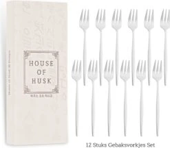 House Of Husk® Zilveren Gebaksvorkjes - Dessertvorken - Taartvorkjes - Cocktailvorken - Klein Vorkjes - 12 Stuks - RVS - 14cm -Home-Keuken 1200x1048 2