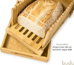 Budu Broodsnijder Bamboe – Broodsnijder Hulpmiddel - Broodplank Hout – Broodsnijplank Met Opvangbak - Bamboe - 30x20cm 11 Budu Broodsnijder Bamboe – Broodsnijder Hulpmiddel - Broodplank Hout – Broodsnijplank Met Opvangbak - Bamboe - 30x20cm -Home-Keuken 1200x1056 2