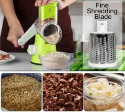 W&Z® Mandoline Groentesnijder- Slicer Dicer - Rasper - Keukensnijder - Vaatwasser Bestendig -Home-Keuken 1200x1073 5