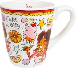 Blond Amsterdam Even Bijkletsen Mok 350 Ml - Rode Rand