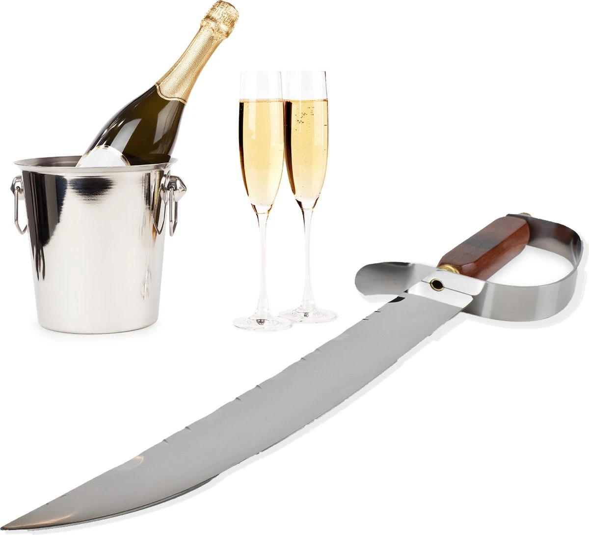 Dymund® Sabreer Sabel - RVS - Professioneel Champagnesabel - Incl. Bewaardoos - 44,5 Cm 3 Dymund® Sabreer Sabel - RVS - Professioneel Champagnesabel - Incl. Bewaardoos - 44,5 Cm