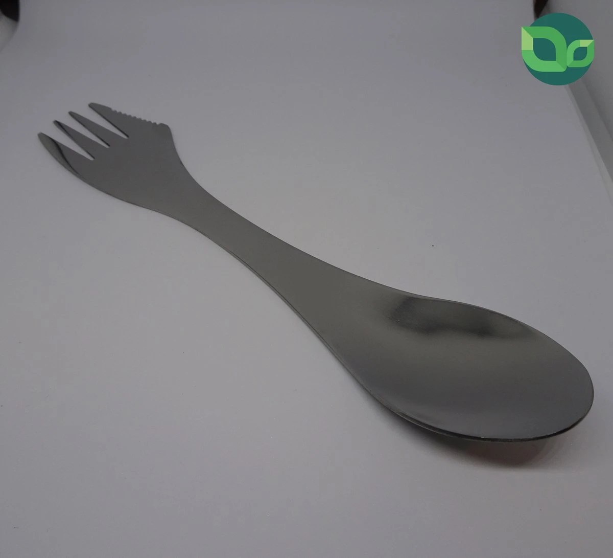 Usables Spork - 3 In 1 - Bestekset - Mes, Vork En Lepel - Milieuvriendelijk - Roestvrijstaal - RVS - Duurzaam - Hiking - Camping - Herbruikbaar 4 Usables Spork - 3 In 1 - Bestekset - Mes, Vork En Lepel - Milieuvriendelijk - Roestvrijstaal - RVS - Duurzaam - Hiking - Camping - Herbruikbaar - Afbeelding 2