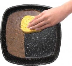 Herenthal Dubbele Grillpan - Ø 28 Cm - Koekenpan - Keramische Pan - Marmeren Coating Met Antiaanbaklaag - PFAS & PFOA Vrij - Pan - Grill - Vermindert Geur, Rook En Oliespatten - Zilver -Home-Keuken 1200x1097