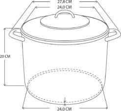 Haushalt Soeppan Met Glazen Deksel - 10 Liter- RVS 16 Haushalt Soeppan Met Glazen Deksel - 10 Liter- RVS -Home-Keuken 1200x1101 1