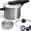 Springlane Roestvrijstalen Snelkookpan - Inductie - Pressure Cooker - 6,0 L Met Stoommand -Home-Keuken 1200x1101 3