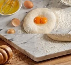 Marmeren Plaat Wit Snijplank 45x35cm Handgemaakt Italiaans Marmer – Tapasplank Marble Cuttingboard Kaasplank - Serveerplank En Borrelplank - LuxuryQuarry® -Home-Keuken 1200x1102 2