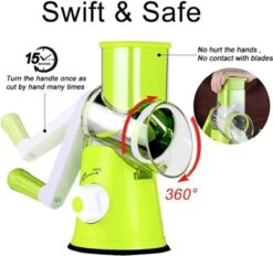 W&Z® Mandoline Groentesnijder- Slicer Dicer - Rasper - Keukensnijder - Vaatwasser Bestendig -Home-Keuken 1200x1127 2