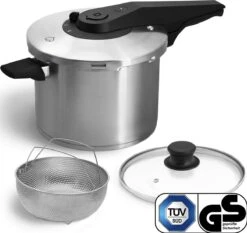 Springlane Roestvrijstalen Snelkookpan - Inductie - Pressure Cooker - 6,0 L Met Stoommand 21 Springlane Roestvrijstalen Snelkookpan - Inductie - Pressure Cooker - 6,0 L Met Stoommand -Home-Keuken 1200x1130 1