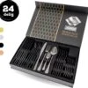 LaCardia Bestekset Glans Zwart – 24-delig Bestek – 6 Persoons – Bestek Zwart Voor 6 Personen 2 LaCardia Bestekset Glans Zwart – 24-delig Bestek – 6 Persoons – Bestek Zwart Voor 6 Personen -Home-Keuken 1200x1139 1