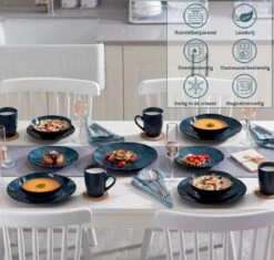 Serviesset – 16 Delig – 4 Persoons – Porselein - Luxe - Blauw -Home-Keuken 1200x1140 2