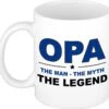 Opa The Man The Myth The Legend Cadeau Mok / Beker Wit - 300 Ml - Verjaardag - Kado Koffiemok / Theebeker -Home-Keuken 1200x1145 3