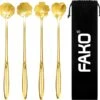 Fako Bijoux® - 4 Lange Lepels Bloem Motief - Latte Macchiato - Longdrink - Cocktail - Dessert - IJs - Koffie - Goud - 4 Stuks - Bewaarzakje 1 Fako Bijoux® - 4 Lange Lepels Bloem Motief - Latte Macchiato - Longdrink - Cocktail - Dessert - IJs - Koffie - Goud - 4 Stuks - Bewaarzakje -Home-Keuken 1200x1158 4