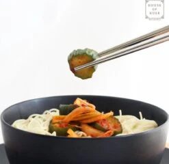 House Of Husk Chopsticks Set - Koreaanse Eetstokjes - Vaatwasserbestendig - RVS - 5 Paar - Duo Tone - Zwart Zilver -Home-Keuken 1200x1167 3