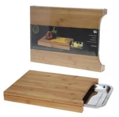 Excellent Houseware Bamboe Snijplank - Met Opvangbak