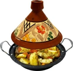 Tajine Aardewerk En Gegoten Aluminium Inductie| Handvaten| Geschikt Voor 4-8 Personen - Alle Warmtebronnen| Ø 30cm -Home-Keuken 1200x1172 2