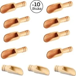 Home-Keuken 25 10 Stuks Mini Houten Lepels - Kleine Theelepeltjes - Houten Schepjes - Doseerschep Maatlepel - Lepels Voor Keuken, Koken, Kruiden, Koffie, Thee, Suiker En Zout - Spatel
