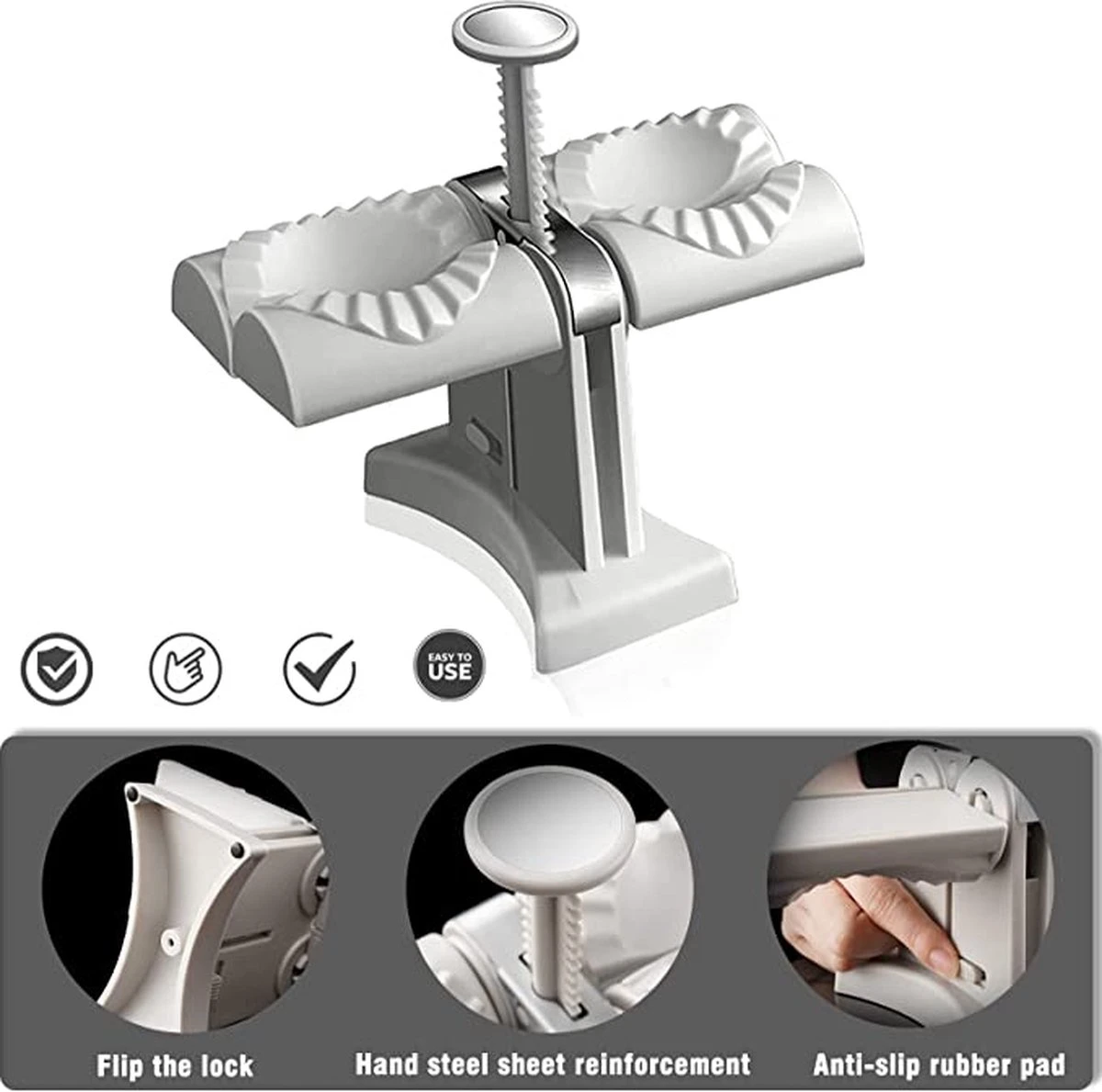 Dumpling Maker-Pastei Maker-set Voor 2 Dumpling 15 Dumpling Maker-Pastei Maker-set Voor 2 Dumpling - Afbeelding 13