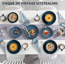 Serviesset – 16 Delig – 4 Persoons – Porselein - Luxe - Blauw -Home-Keuken 1200x1189 7