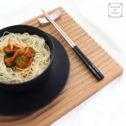 House Of Husk Chopsticks Set - Koreaanse Eetstokjes - Vaatwasserbestendig - RVS - 5 Paar - Duo Tone - Zwart Zilver -Home-Keuken 1200x1198 19