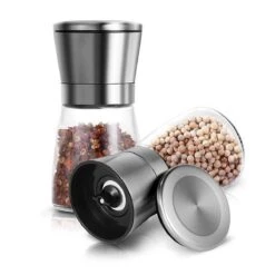 Peper En Zoutmolen Set Van RVS Stainless Steel Met Gehard Glas Smal -Home-Keuken 1200x1200 1002