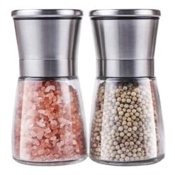 Peper En Zoutmolen Set Van RVS Stainless Steel Met Gehard Glas Smal -Home-Keuken 1200x1200 1004