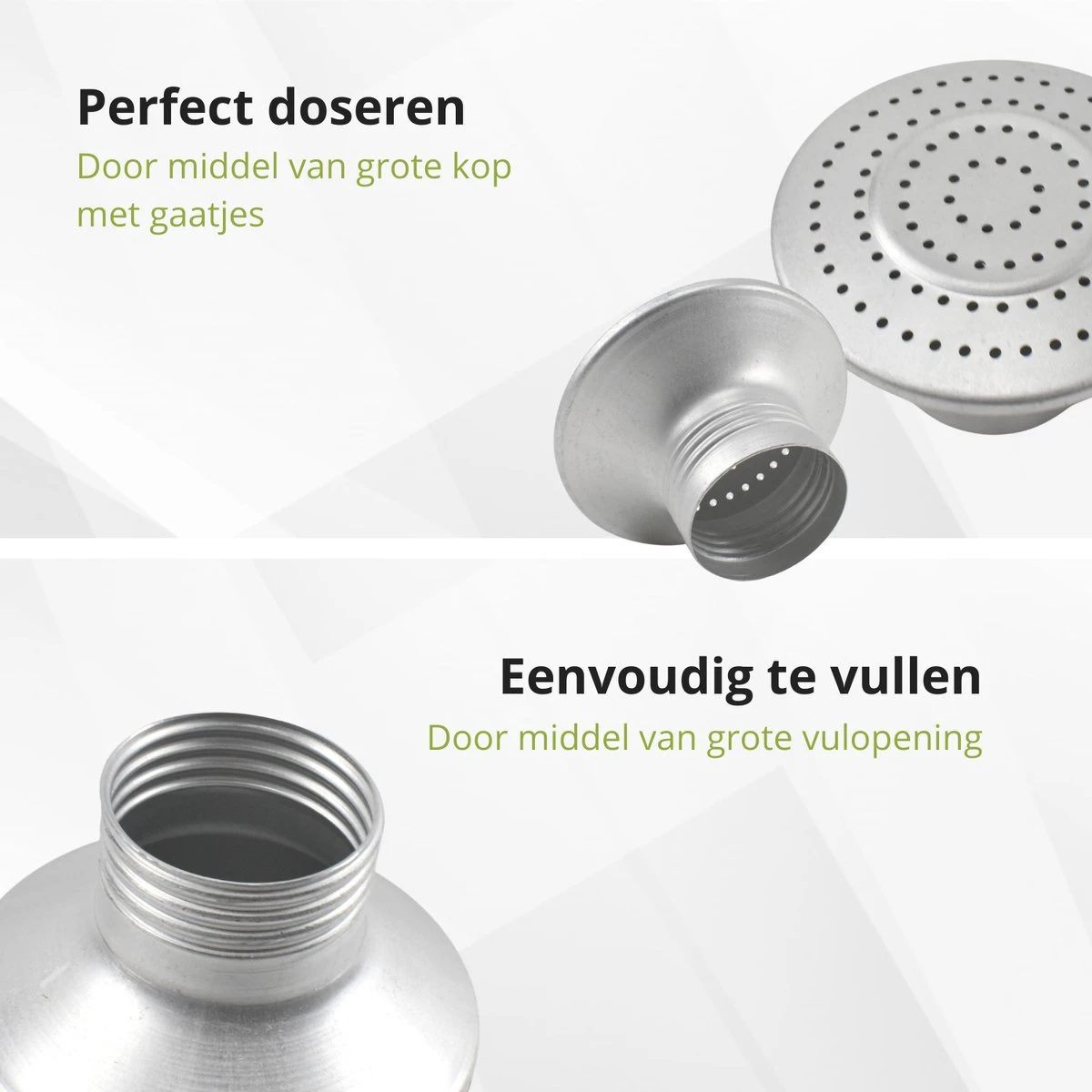 Veluw Zoutstrooier Aluminium - Professionele Zoutstrooier Horeca - Met Schroefdop - Ø8x(H)19,5cm 5 Veluw Zoutstrooier Aluminium - Professionele Zoutstrooier Horeca - Met Schroefdop - Ø8x(H)19,5cm - Afbeelding 3