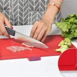 Joseph Joseph Folio Kunststof Snijplanken Set Met 4 Messen En Houder - Kunststof - Vaatwasserbestendig En Opbergkoffer En Gemakkelijk Toegankelijk Vaatwasmachinebestendig Antislip Groot Zilver -Home-Keuken 1200x1200 1046