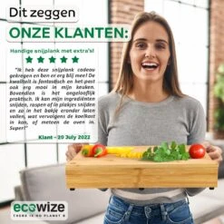 Ecowize 3-in-1 Bamboe Snijplank Met Opvangbak - Snijplank Hout Incl. 3 Roestvrijstalen Opvangbakjes Met Bamboe Deksel, 4 Inzetbare Raspen - Groentesnijder, Hakblok, Borrelplank, Tapasplank, Broodplank - 40x30cm - Duurzaam Cadeau -Home-Keuken 1200x1200 1060