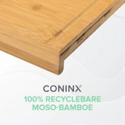 Houten Snijplank Coninx Voor Werkblad Of Tafel | Snijplank Met Steunrand En Sapgroef | 45x30CM | 2,5CM Dik | Bamboe -Home-Keuken 1200x1200 1068