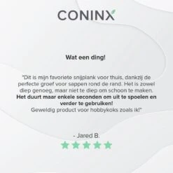 Houten Snijplank Coninx Voor Werkblad Of Tafel | Snijplank Met Steunrand En Sapgroef | 45x30CM | 2,5CM Dik | Bamboe -Home-Keuken 1200x1200 1072